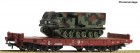 76954 Roco Heavy duty flat car loaded with Italian army MARS/MLRS 270